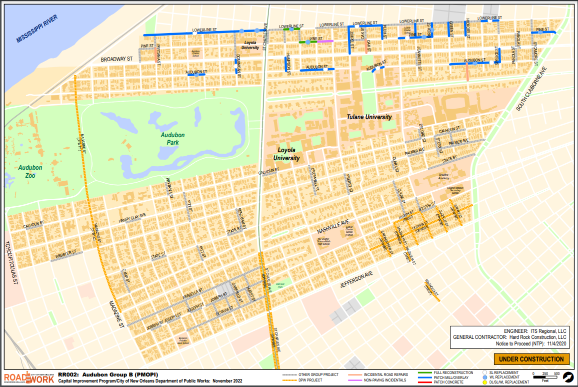 Map of Audubon Group B