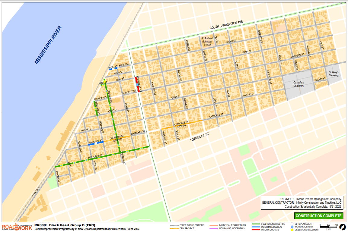 Map of Black Pearl Group B