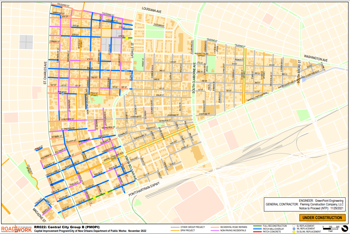 Map of Central City Group B