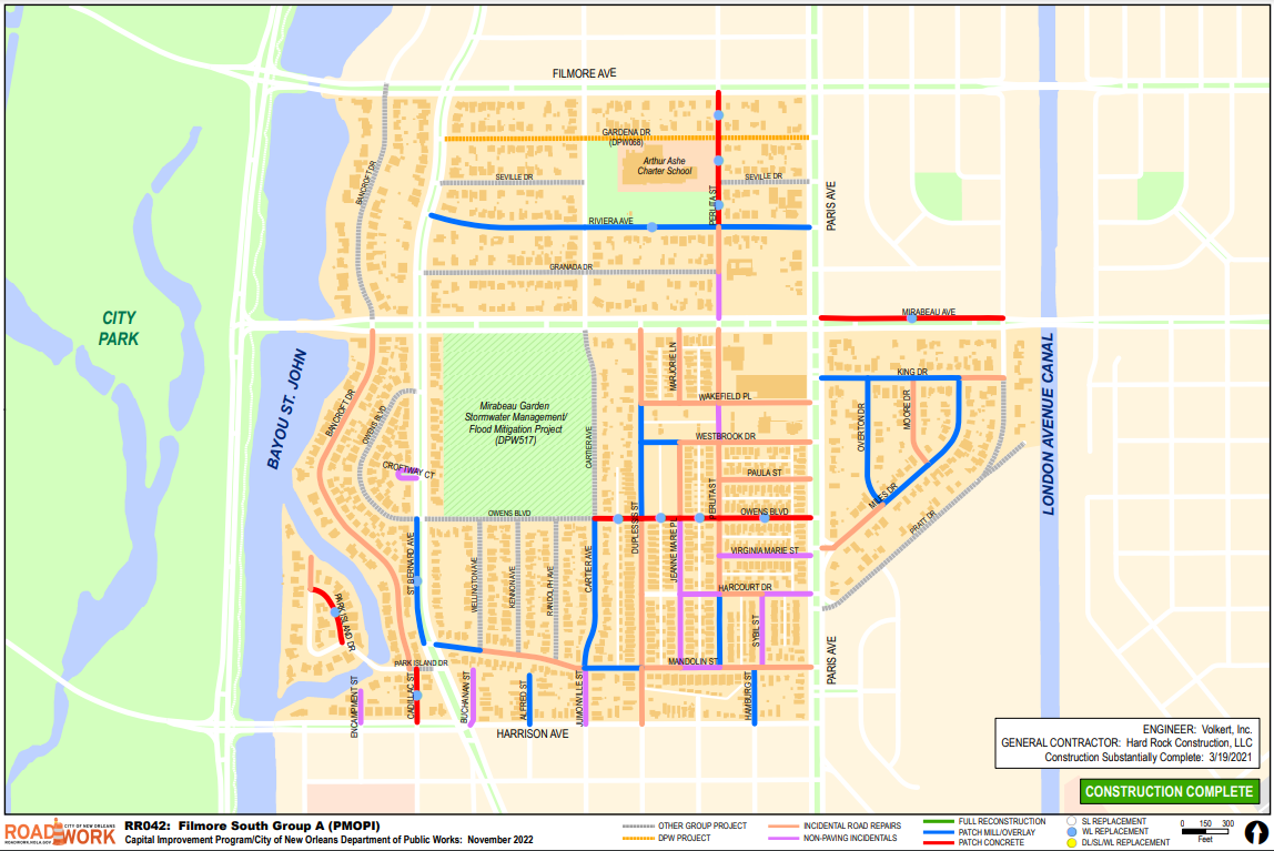 Map of Filmore South Group A