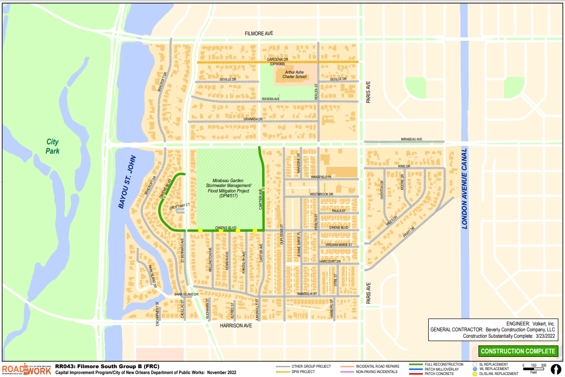Map of Filmore South Group B