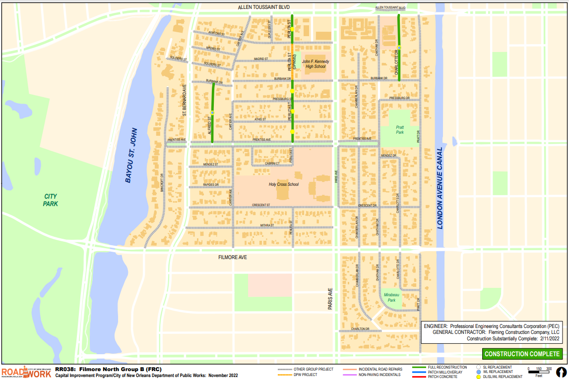Map of Filmore North Group B