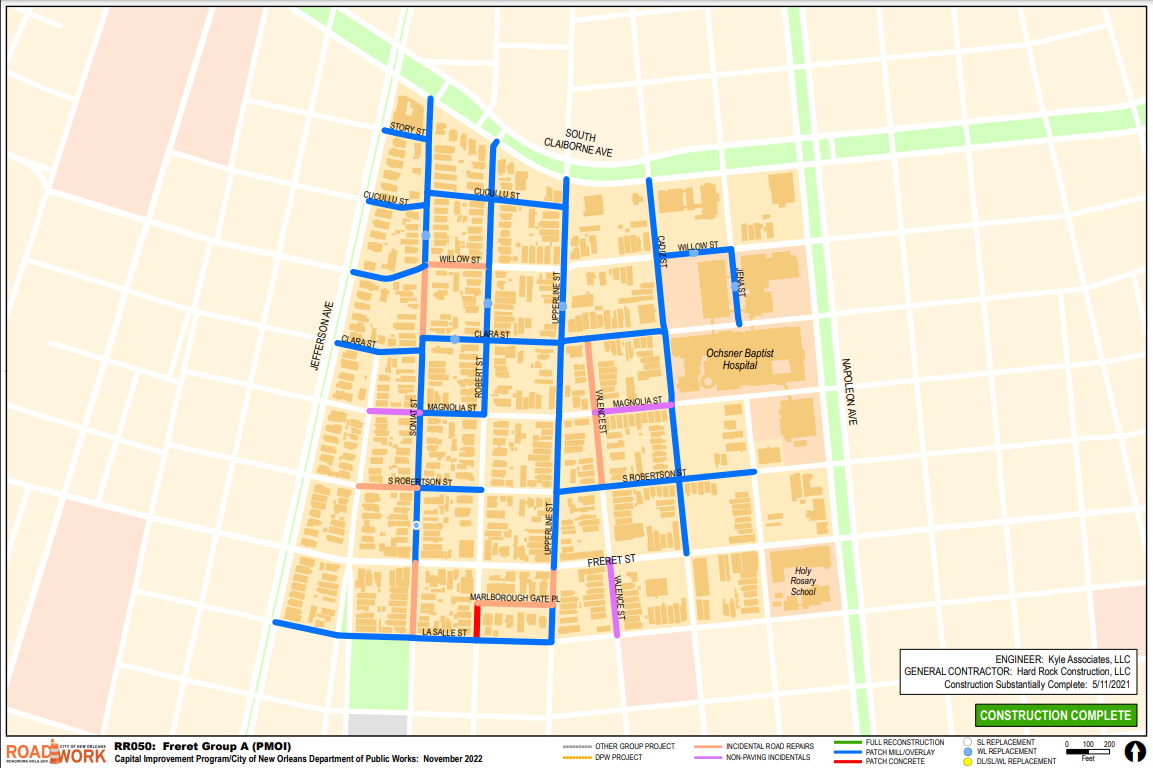 Map of Freret Group A