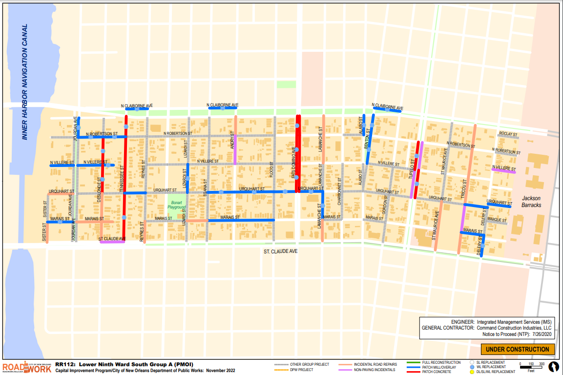 Map of LNW South Group A