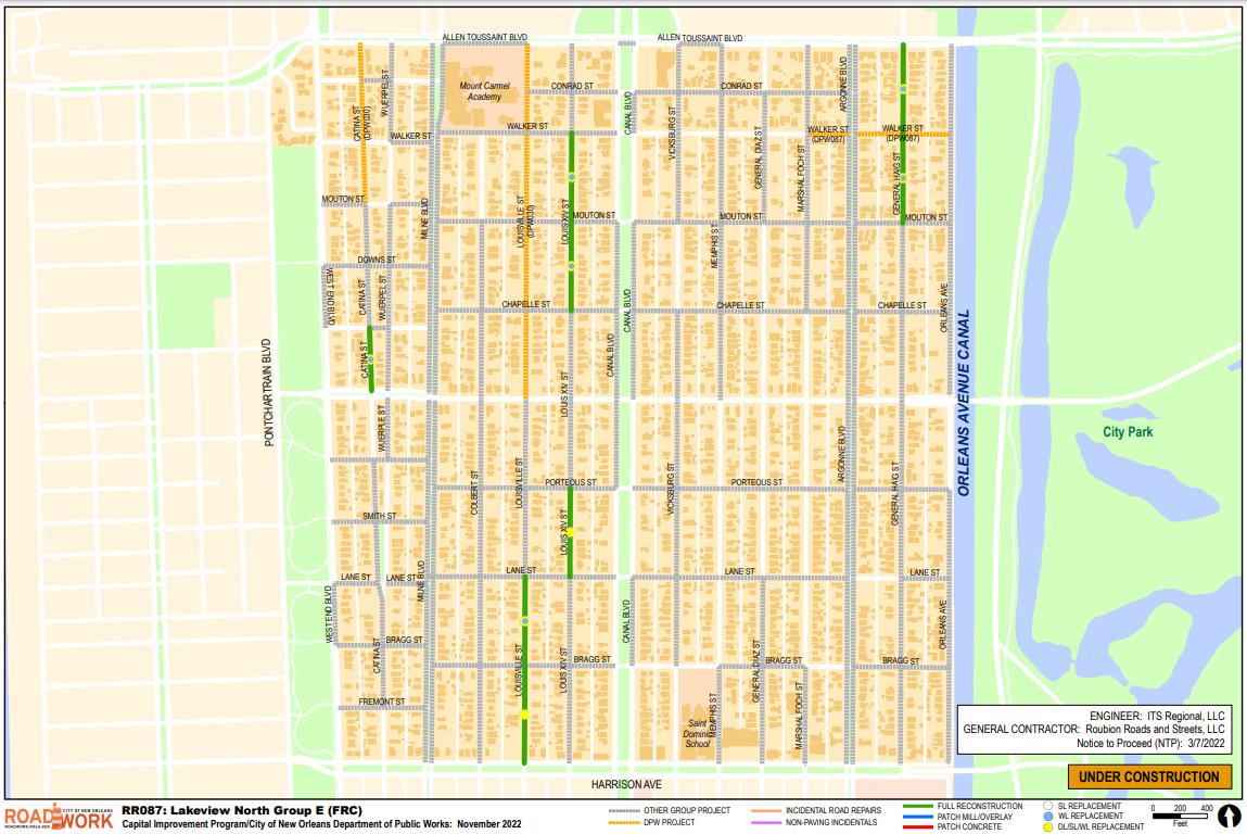Map of Lakeview North Group E