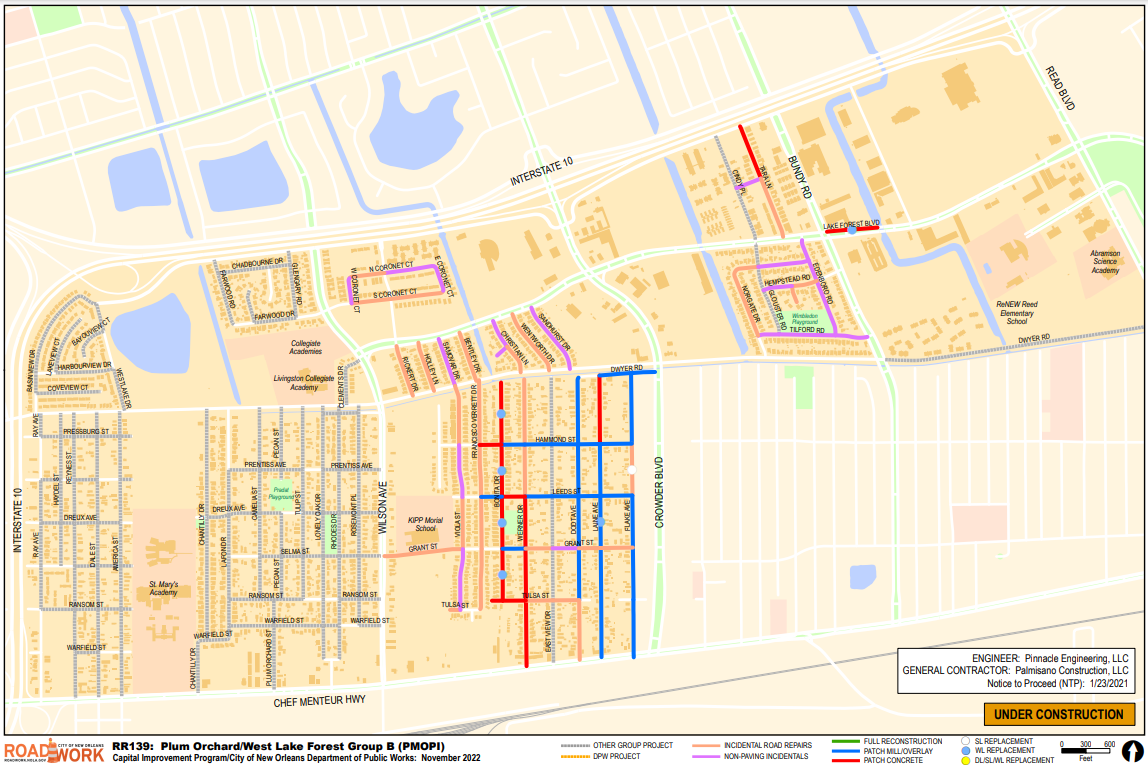 Map of Plum Orchard/West Lake Forest Group B
