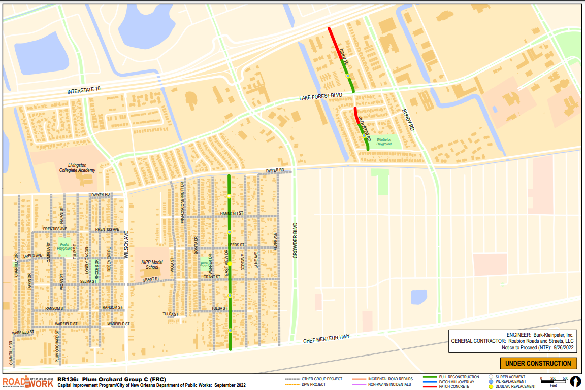 Map of Plum Orchard Group C
