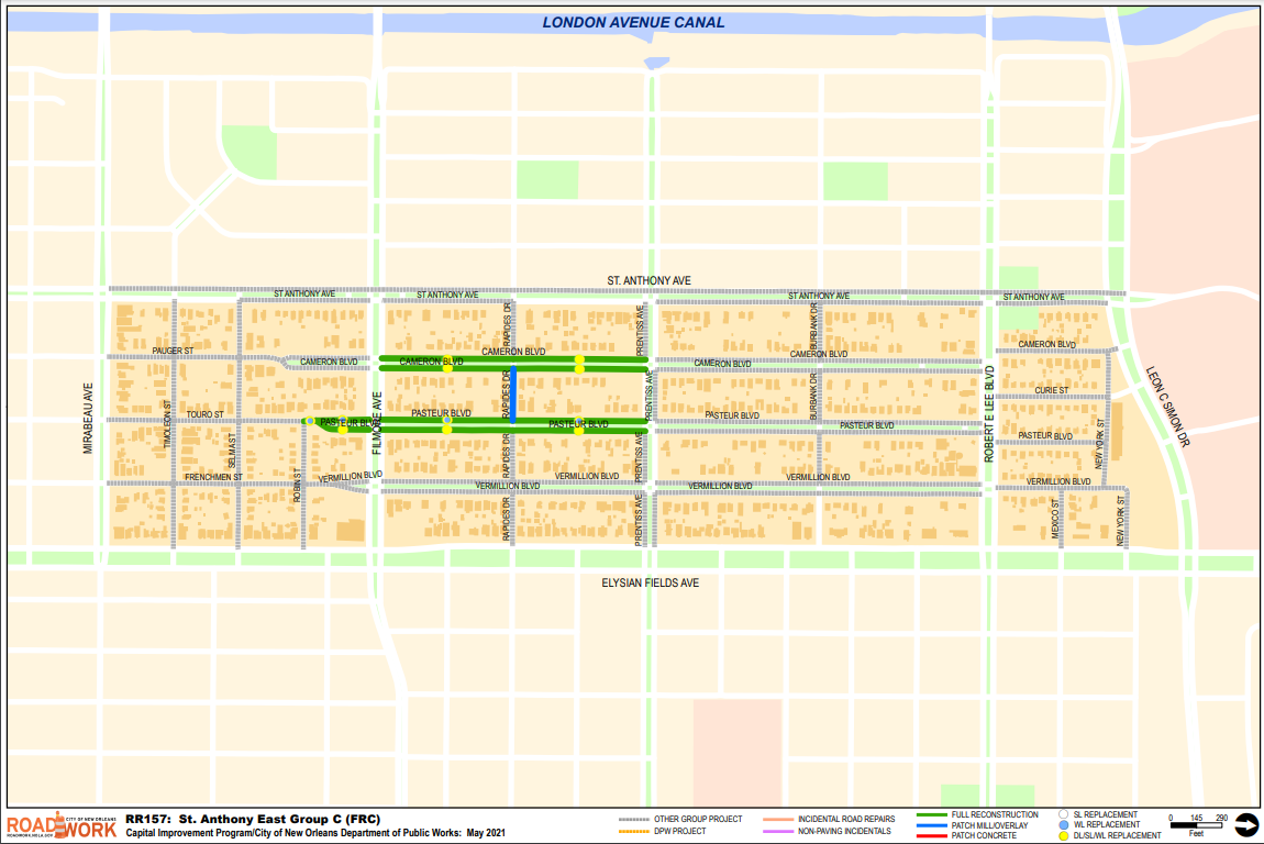 Map of St. Anthony East Group C