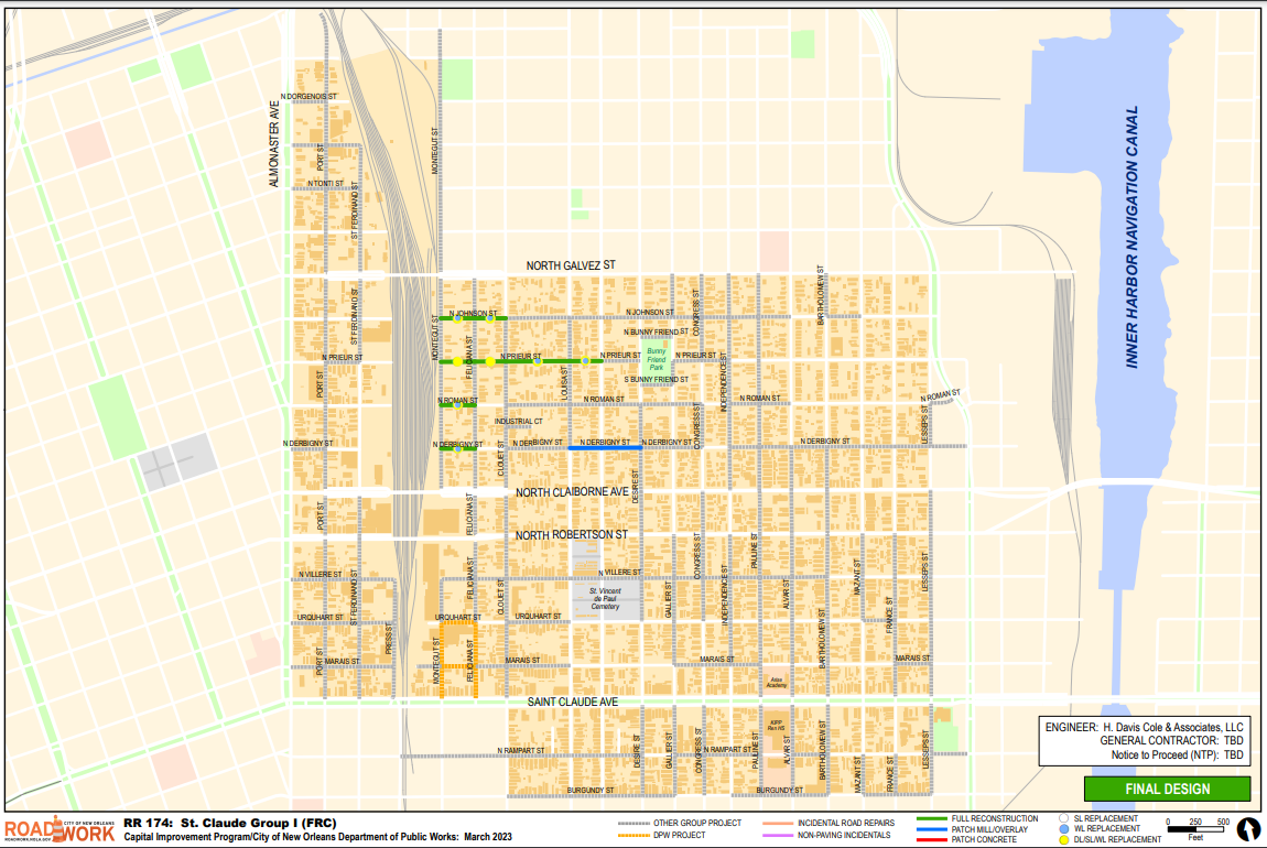 Map of St. Claude Group I