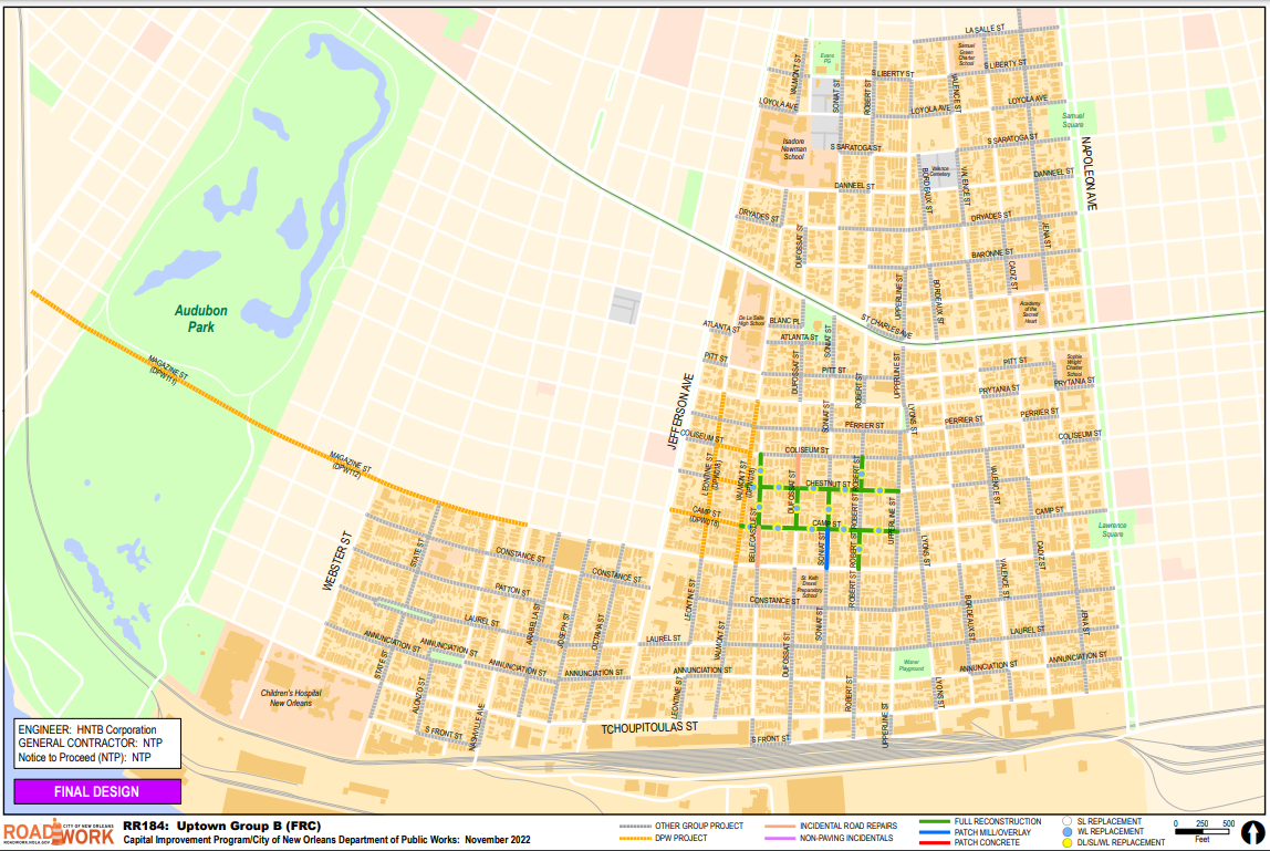 Map of Uptown Group B
