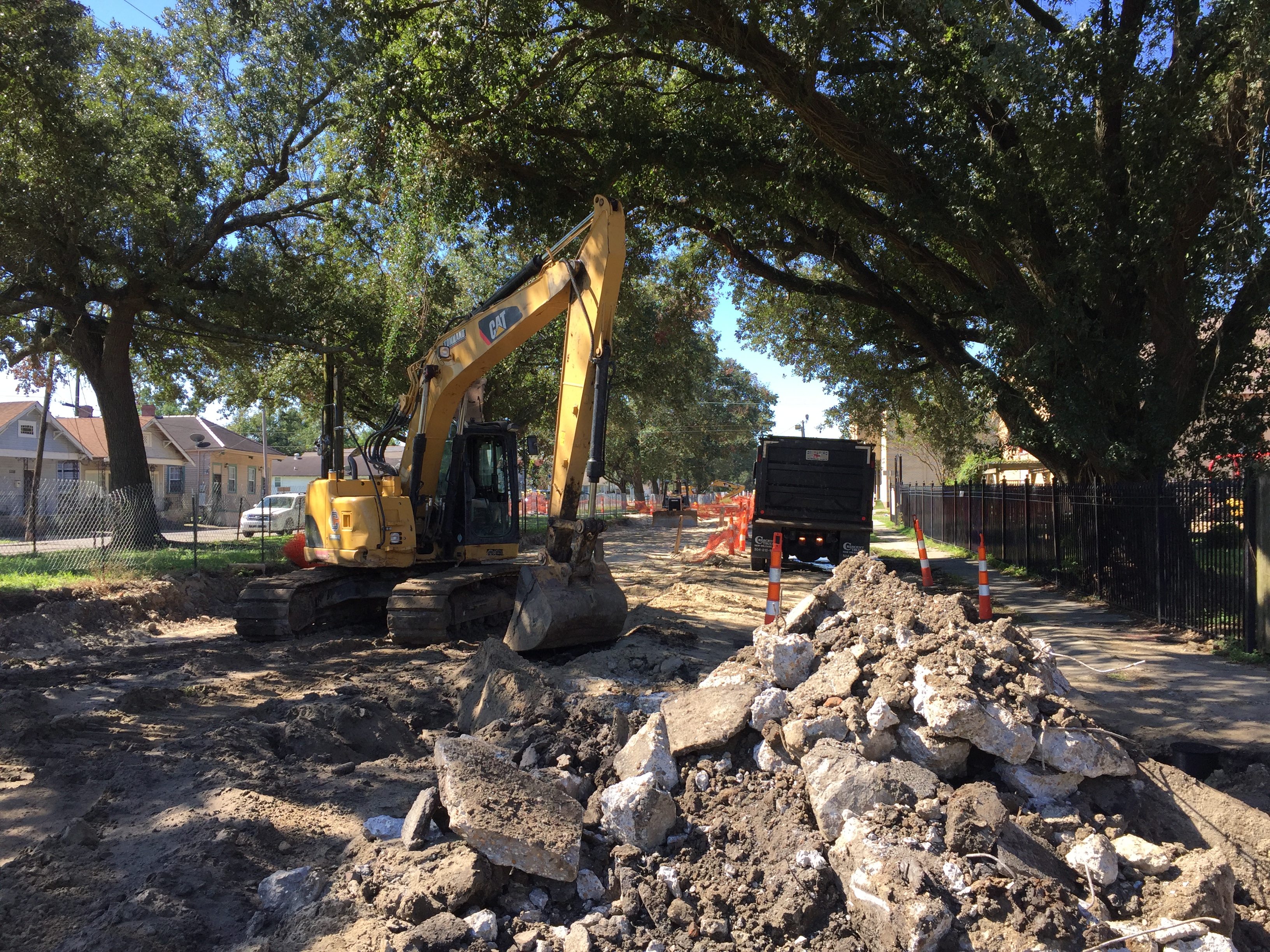 S. GALVEZ ST. RECONSTRUCTION PROJECT PROGRESSING ON SCHEDULE