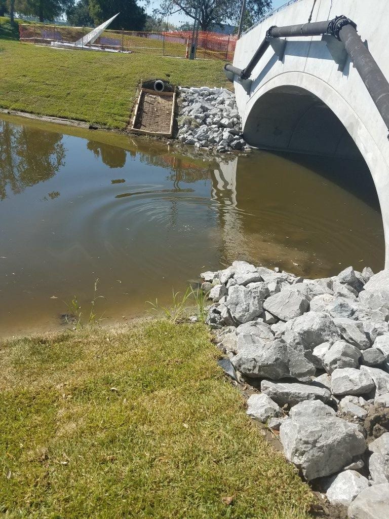 JOE W. BROWN PARK BRIDGE CONSTRUCTION OVER NORTH LAGOON 95 PERCENT COMPLETE