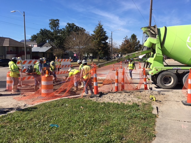 S. GALVEZ ST. RECONSTRUCTION PROJECT PROGRESSING ON SCHEDULE