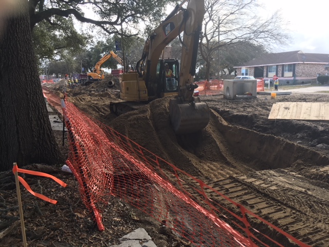 MICHOUD BOULEVARD RECONSTRUCTION PROJECT 40 PERCENT COMPLETE