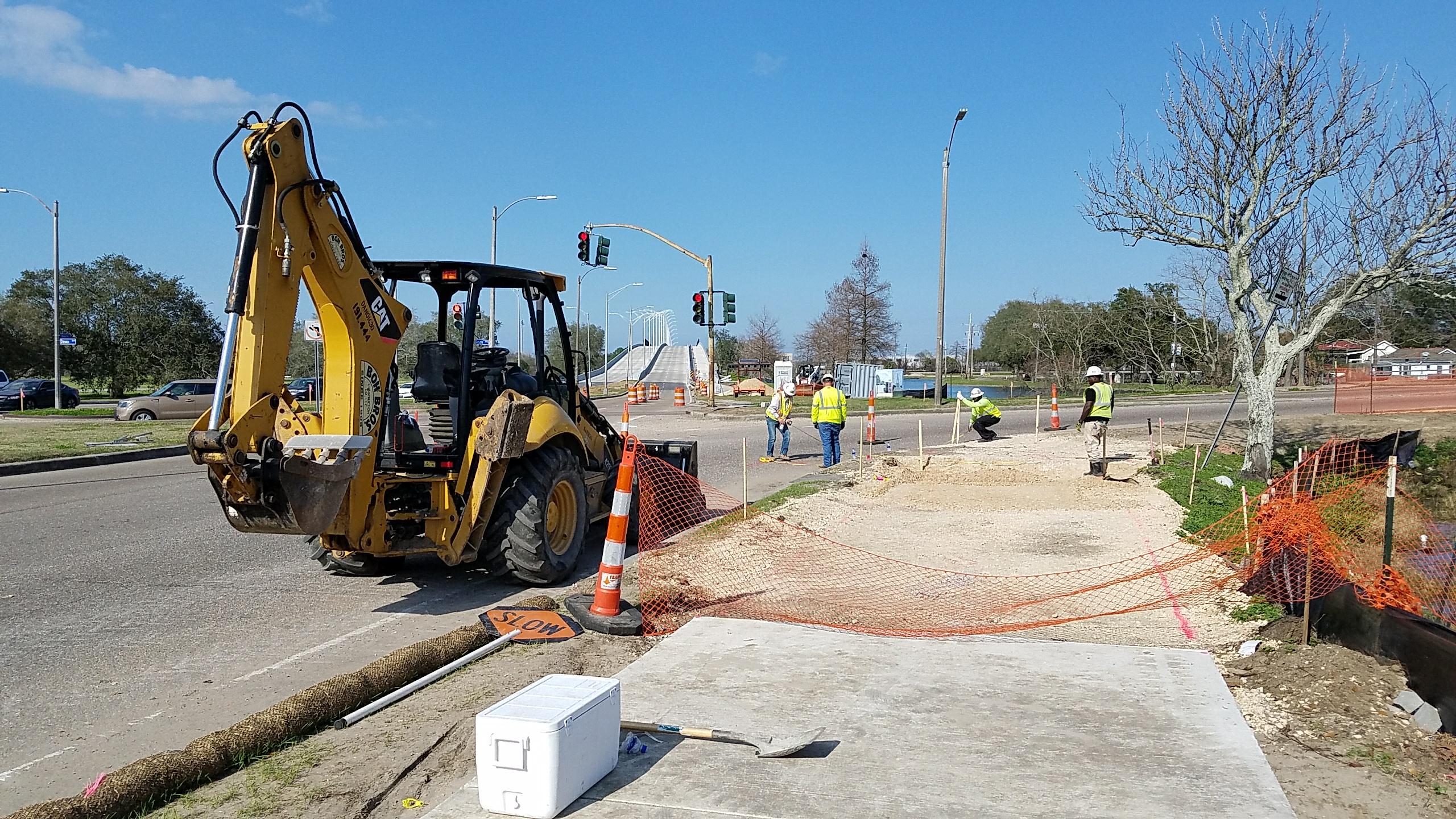 WISNER BRIDGE ADJOINING BIKE AND PEDESTRIAN APPROACHES 50 PERCENT COMPLETE