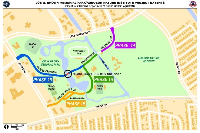CREWS TO BEGIN REPAVING ROADWAYS IN JOE W. BROWN MEMORIAL PARK AT THE END OF APRIL