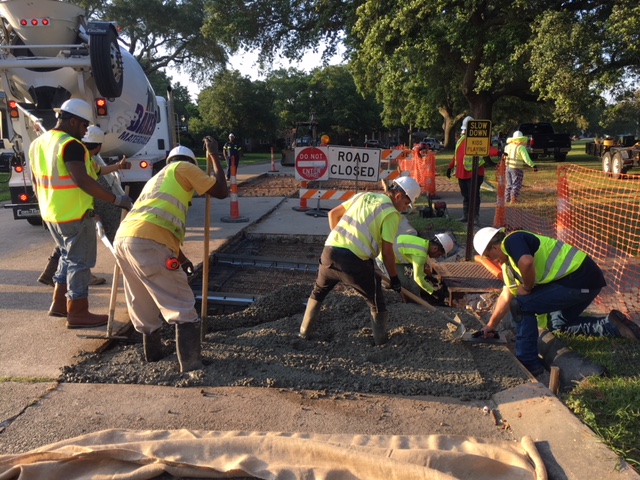 CONCRETE POURS COMPLETED THROUGHOUT THE EASTERN AREA OF LAKESHORE GROUP A PROJECT