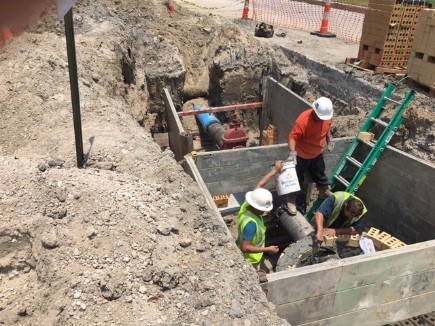 WATER LINE REPLACEMENTS CONTINUE ON LAKE TERRACE GROUP A PROJECT