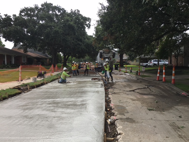 SEVERAL BLOCKS COMPLETED IN JULY AS PART OF THE LAKESHORE GROUP A PROJECT