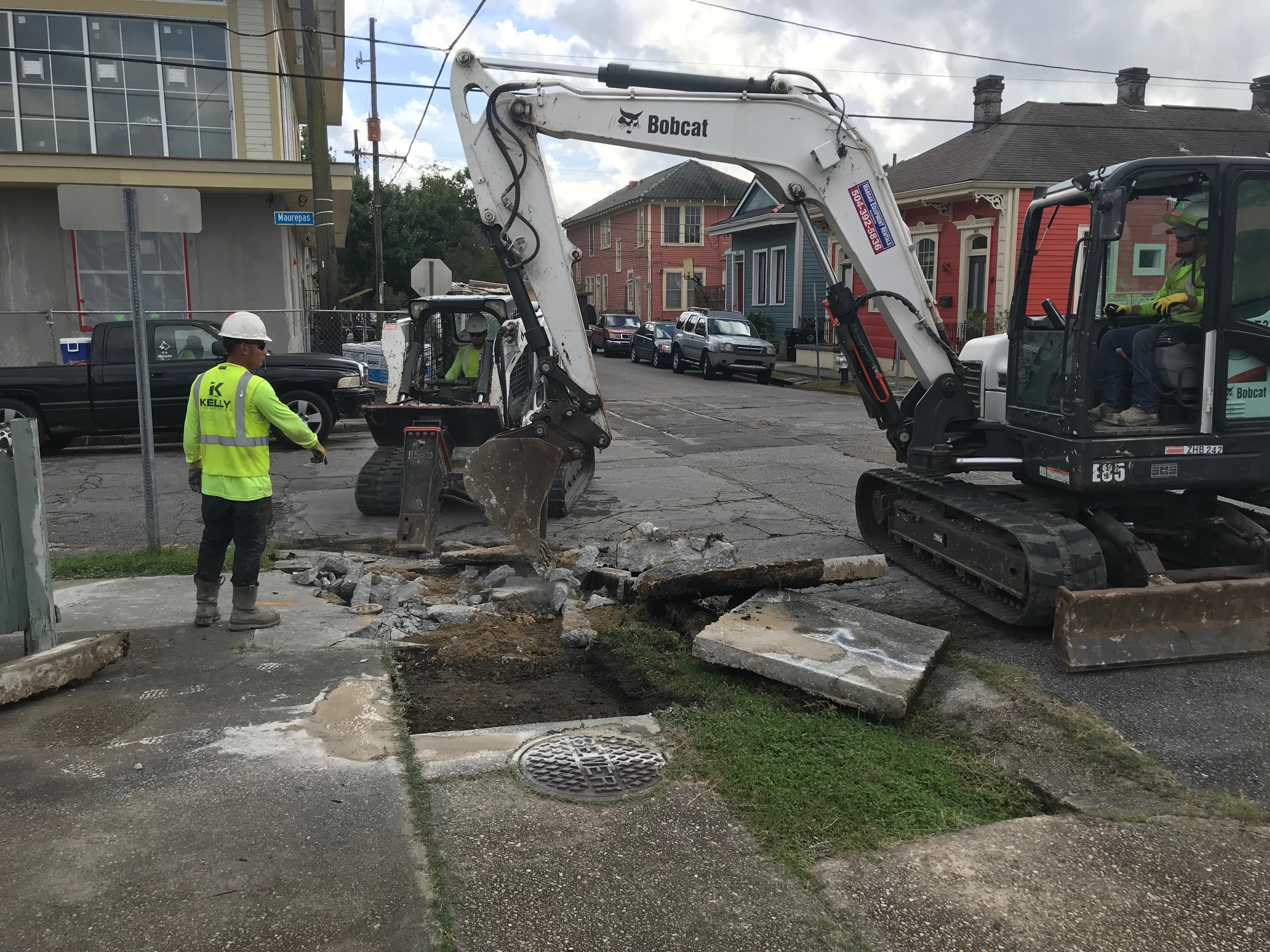 MAUREPAS AND MYSTERY STREET REPAVING NOW UNDERWAY
