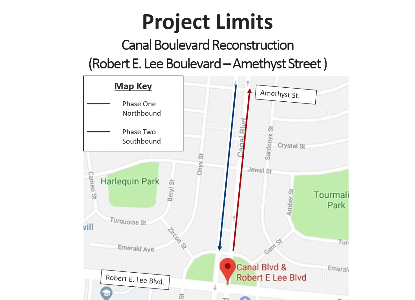 CANAL BOULEVARD FULL DEPTH RECONSTRUCTION PROJECT BEGINS WITH RELOCATION OF SUBSURFACE UTILITY LINES