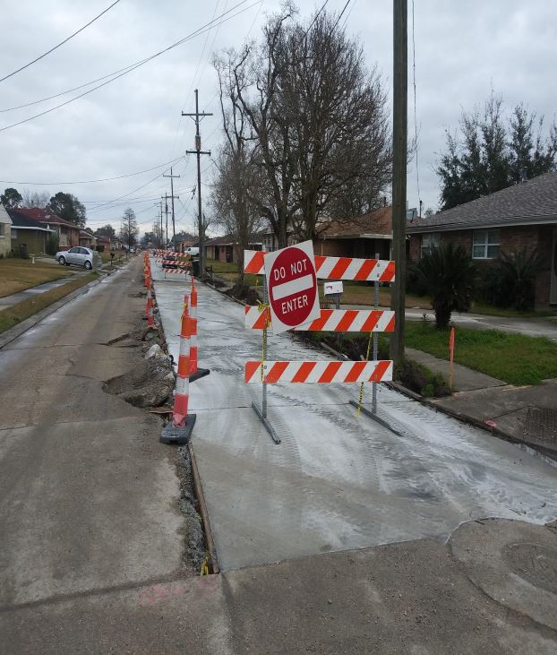 CONSTRUCTION ON READ BOULEVARD WEST PROJECT AT 65 PERCENT COMPLETE