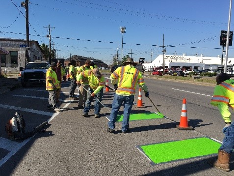 S. BROAD ST IMPROVEMENTS NOW 96 PERCENT COMPLETE