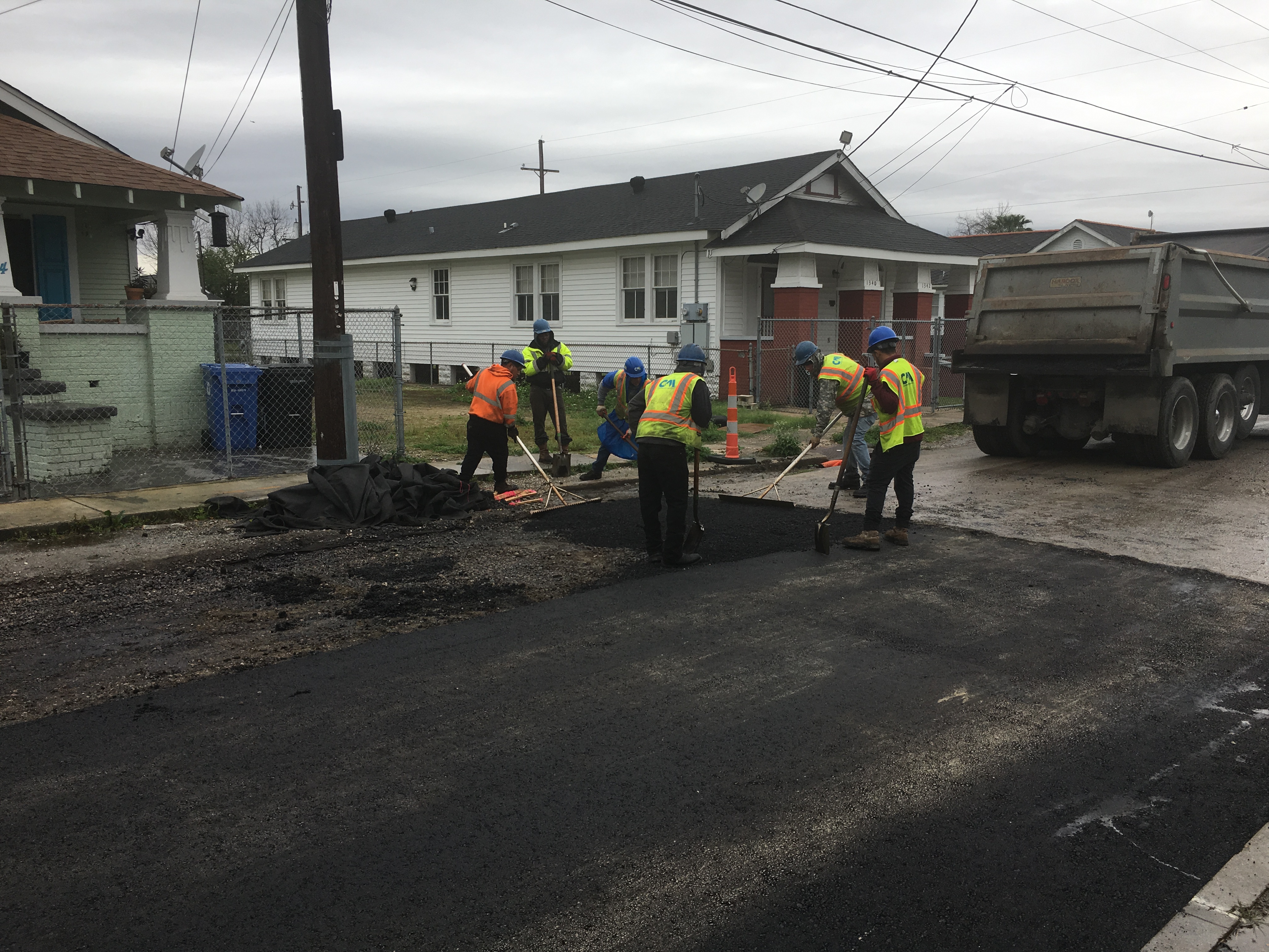 CONSTRUCTION ON ST. CLAUDE GROUP A PROJECT AT 5 PERCENT COMPLETE