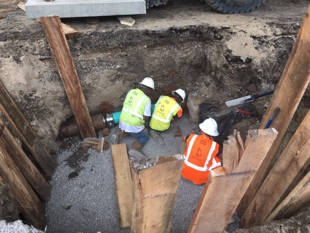 DRAINAGE WORK COMPLETE, CURB AND GUTTER INSTALLATION UNDER WAY ON LAKEVIEW SOUTH PROJECT