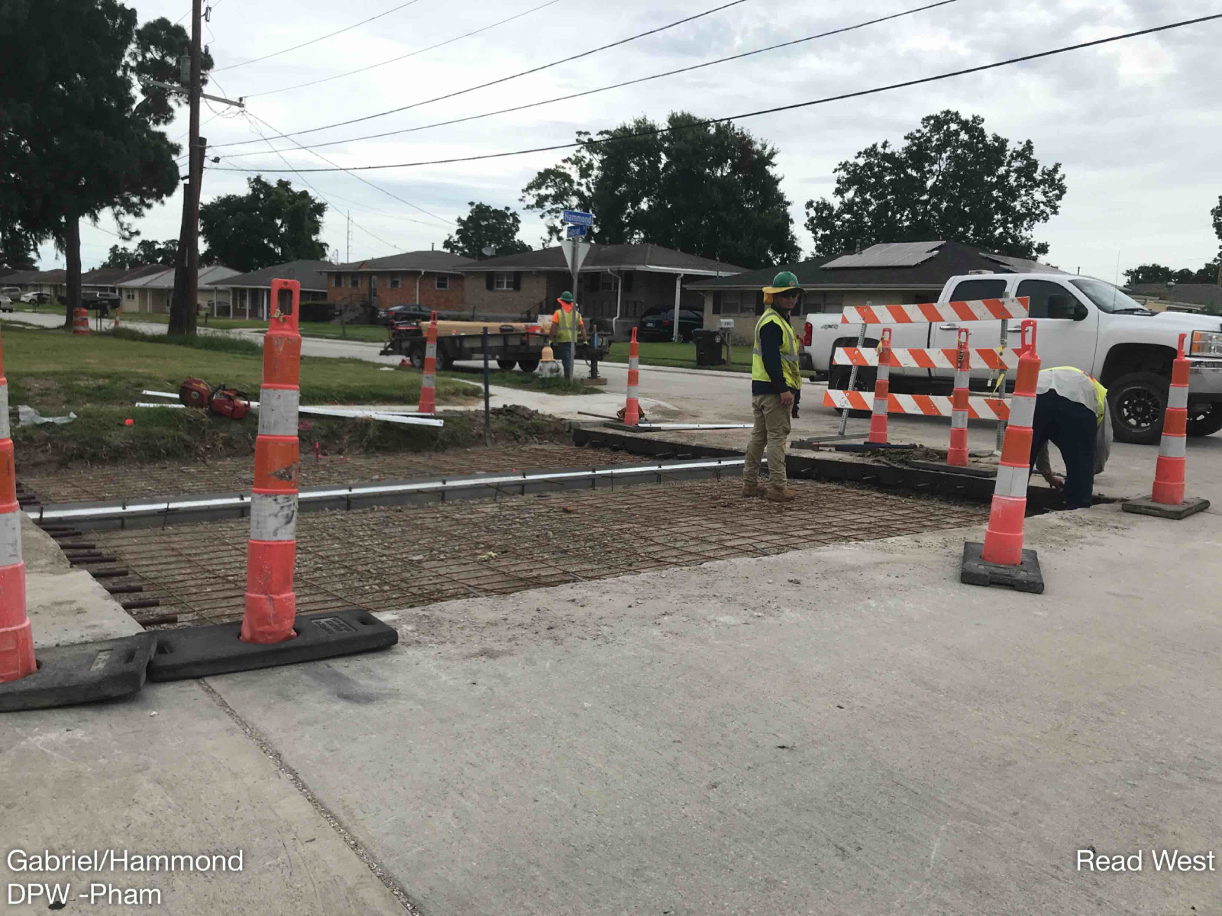 PREPARING FOR WALK THROUGH ON READ BOULEVARD WEST PROJECT