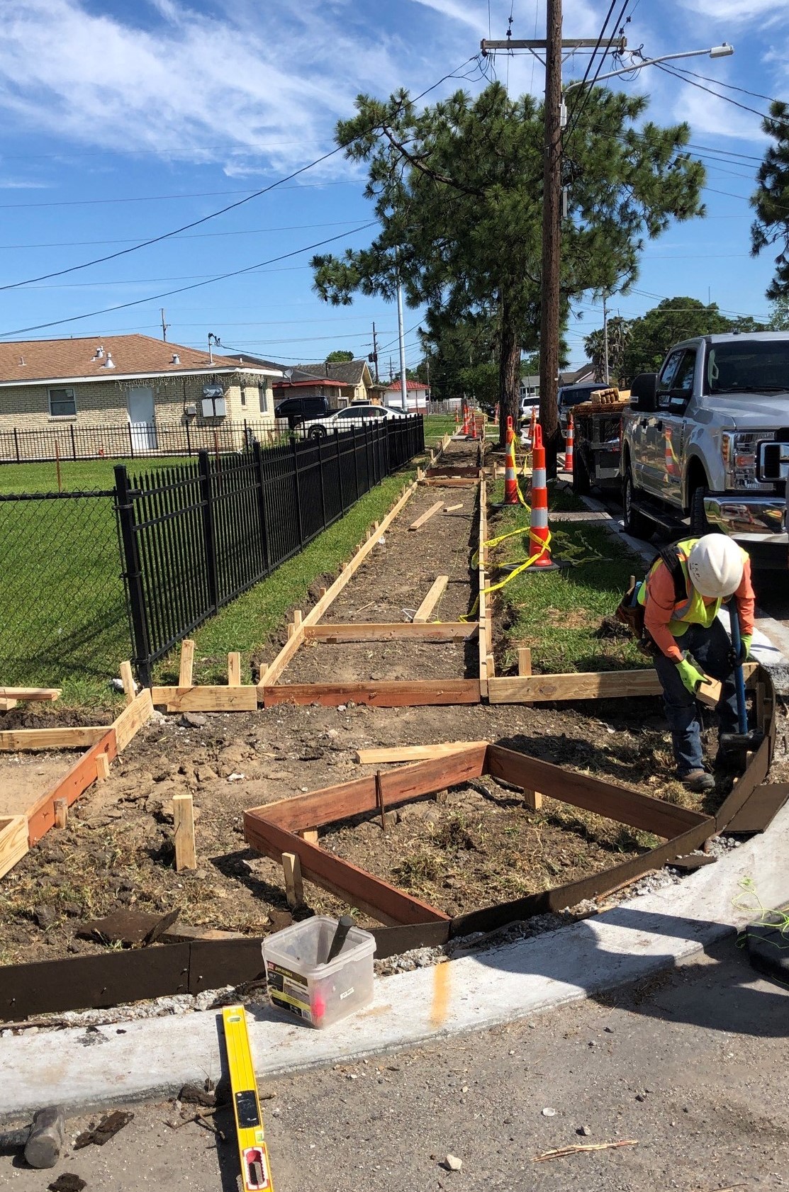 PINES VILLAGE GROUP A PROJECT CREWS CONTINUE INSTALLING NEW WATER LINES
