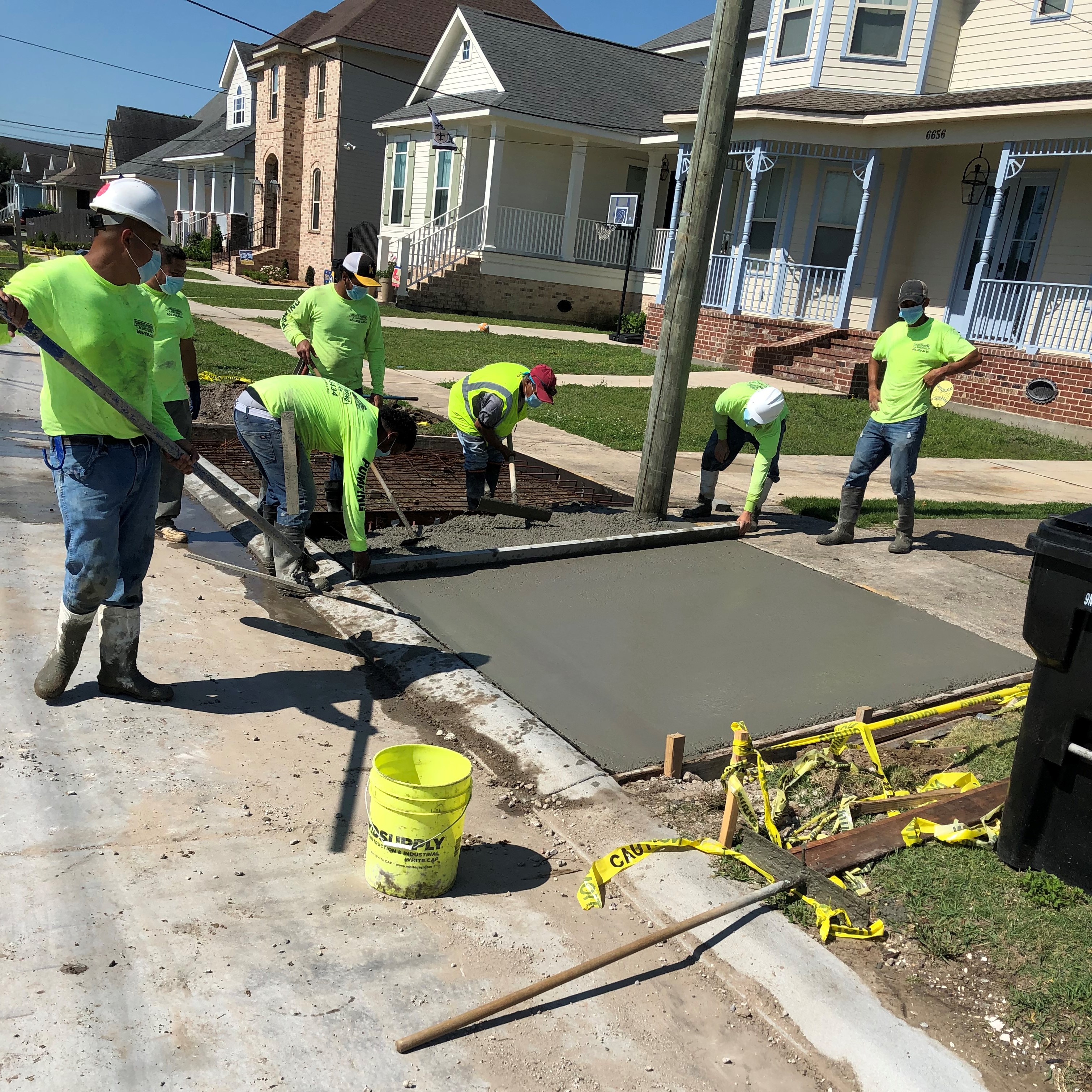 WRAPPING UP WORK ON AVENUES A & B IN THE WEST END NEIGHBORHOOD