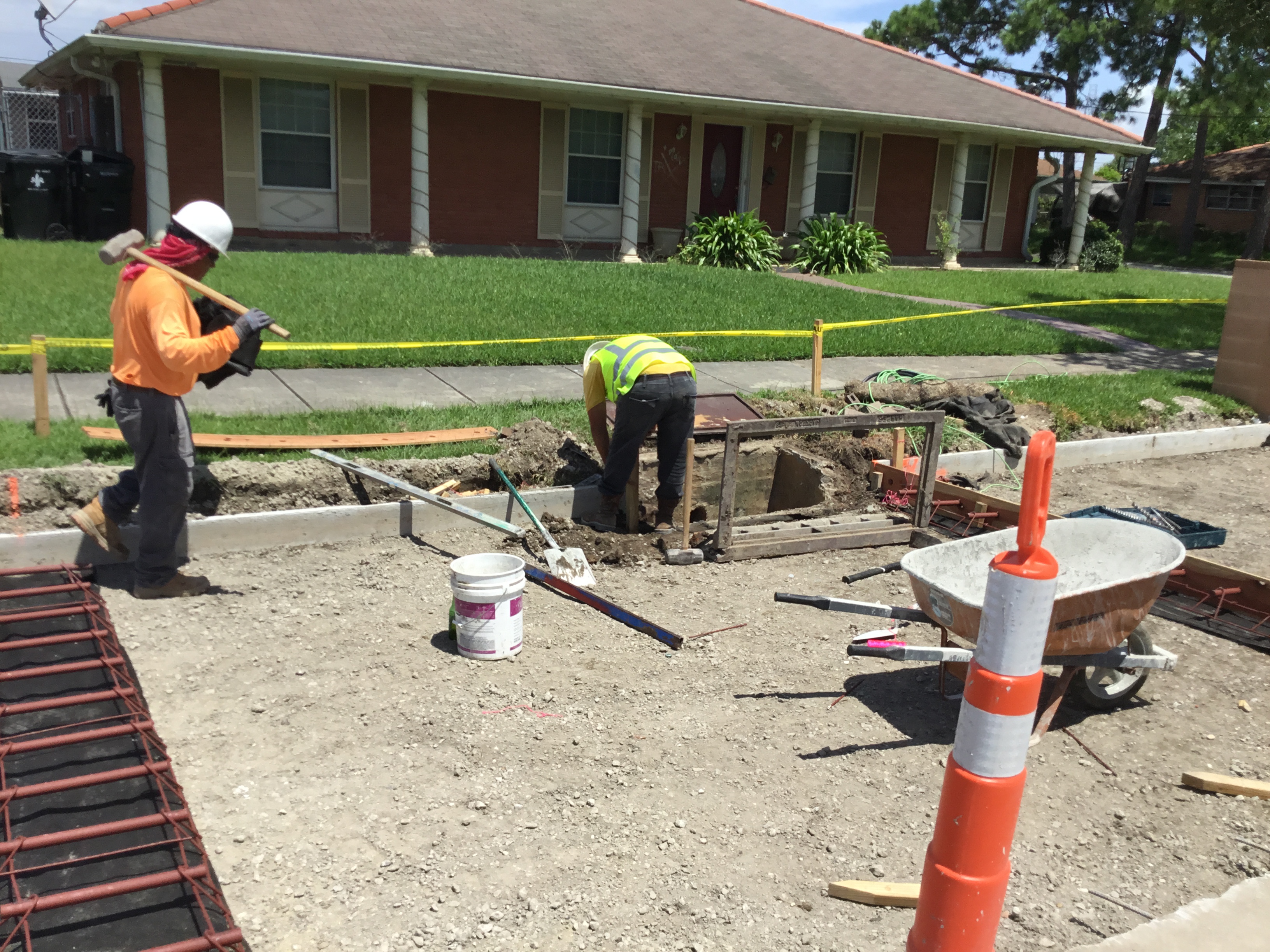 CREWS COMPLETE WORK THROUGHOUT HAUCK DRIVE IN THE READ EAST NEIGHBORHOOD