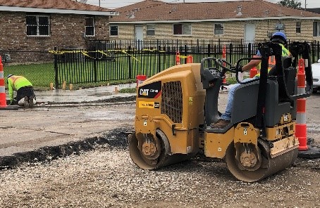 DRAINAGE WORK IS COMPLETE AND REPAVEMENT NEARS COMPLETION IN PINES VILLAGE GROUP A