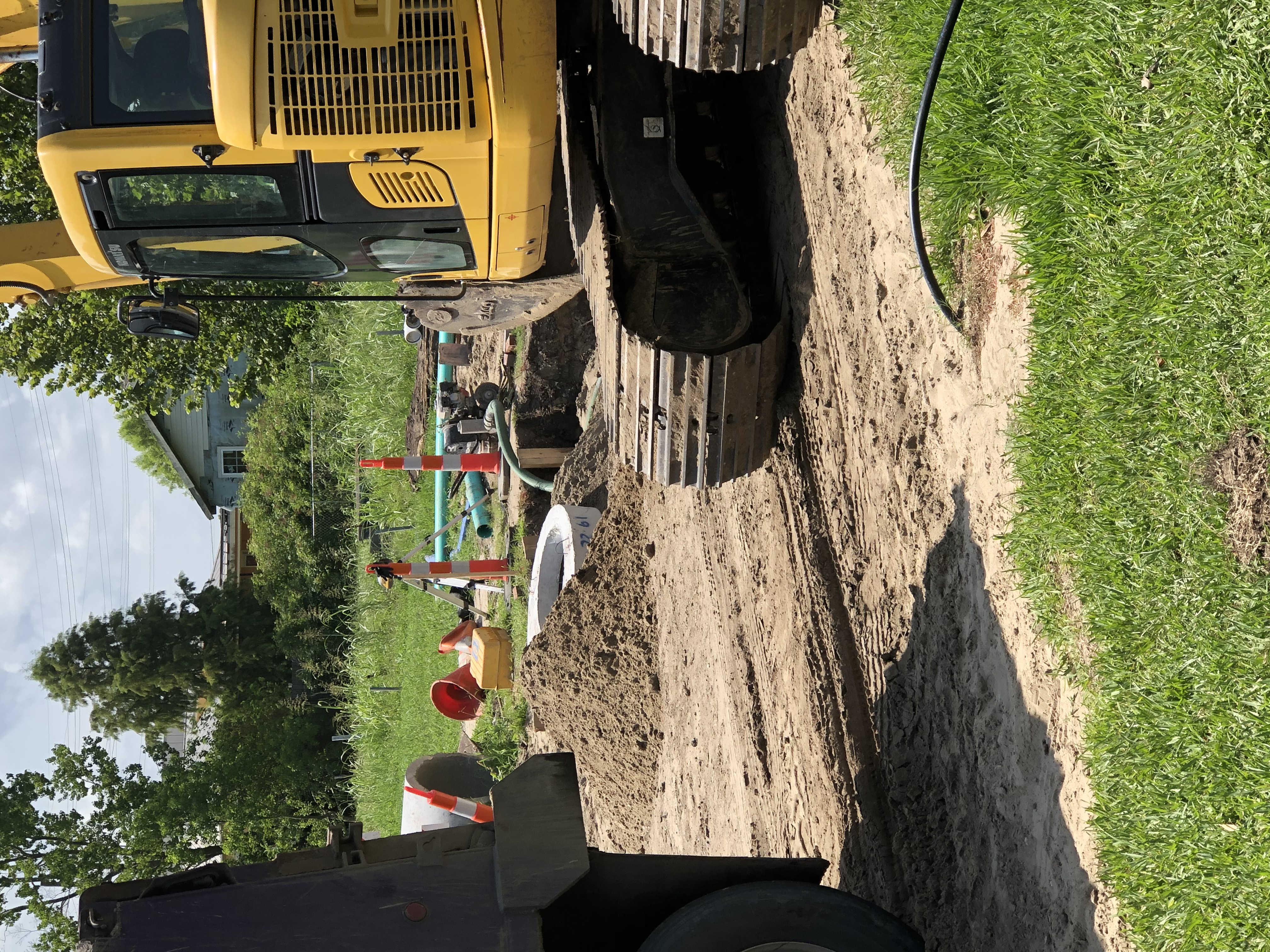 CREWS BEGIN CONCRETE POURS ON THE LOWER NINTH WARD NORTHWEST PROJECT
