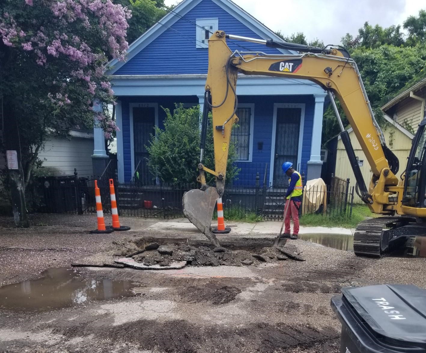 SEWER REPAIRS AND PAVEMENT RESTORATION COMPLETED AS PART OF HOLLYGROVE, LEONIDAS GROUP A PROJECT