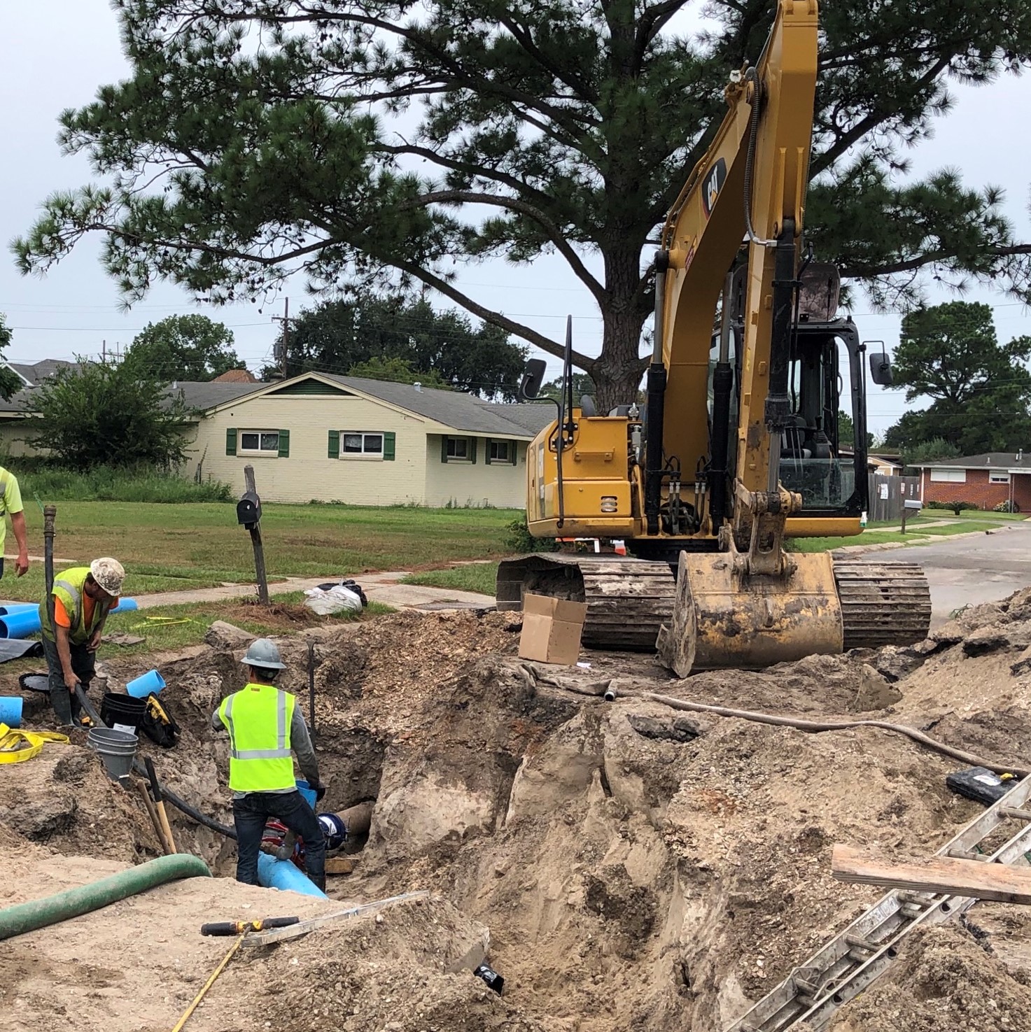 PINES VILLAGE GROUP A CONTINUES WITH PAVEMENT RESTORATION AND SIDEWALK INSTALLATION