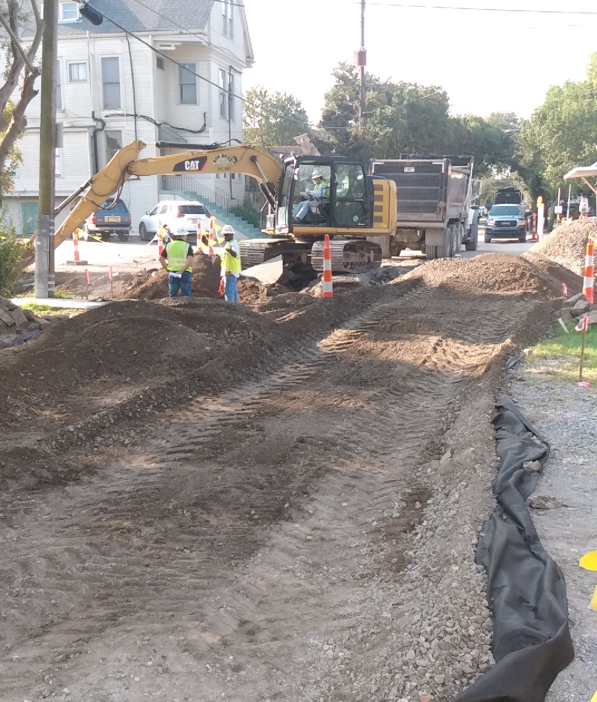 FULL DEPTH RECONSTRUCTION WORK CONTINUES ON ARABELLA AND JOSEPH STREET