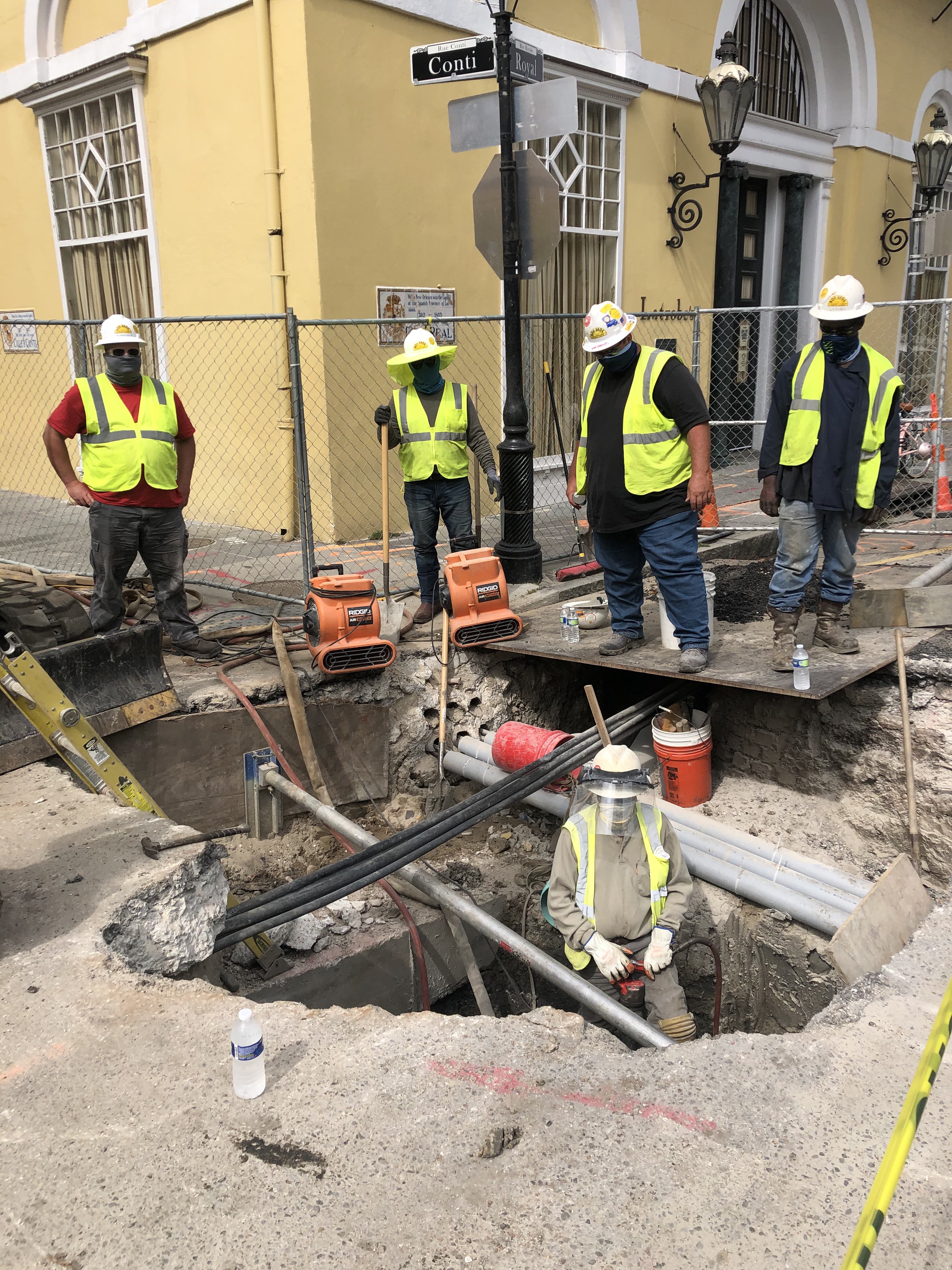 FULL RECONSTRUCTION PROJECT ON CONTI UNDER WAY BETWEEN BOURBON AND ROYAL STREETS