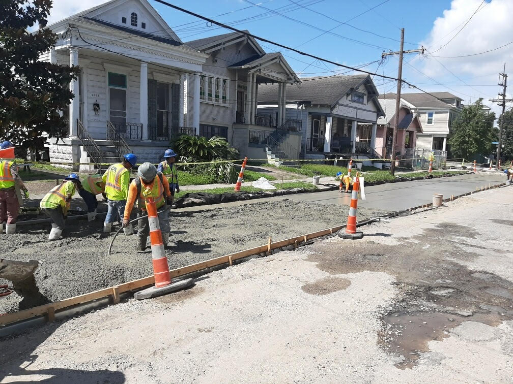 MID-CITY GROUP A APPROACHING 75 PERCENT COMPLETION