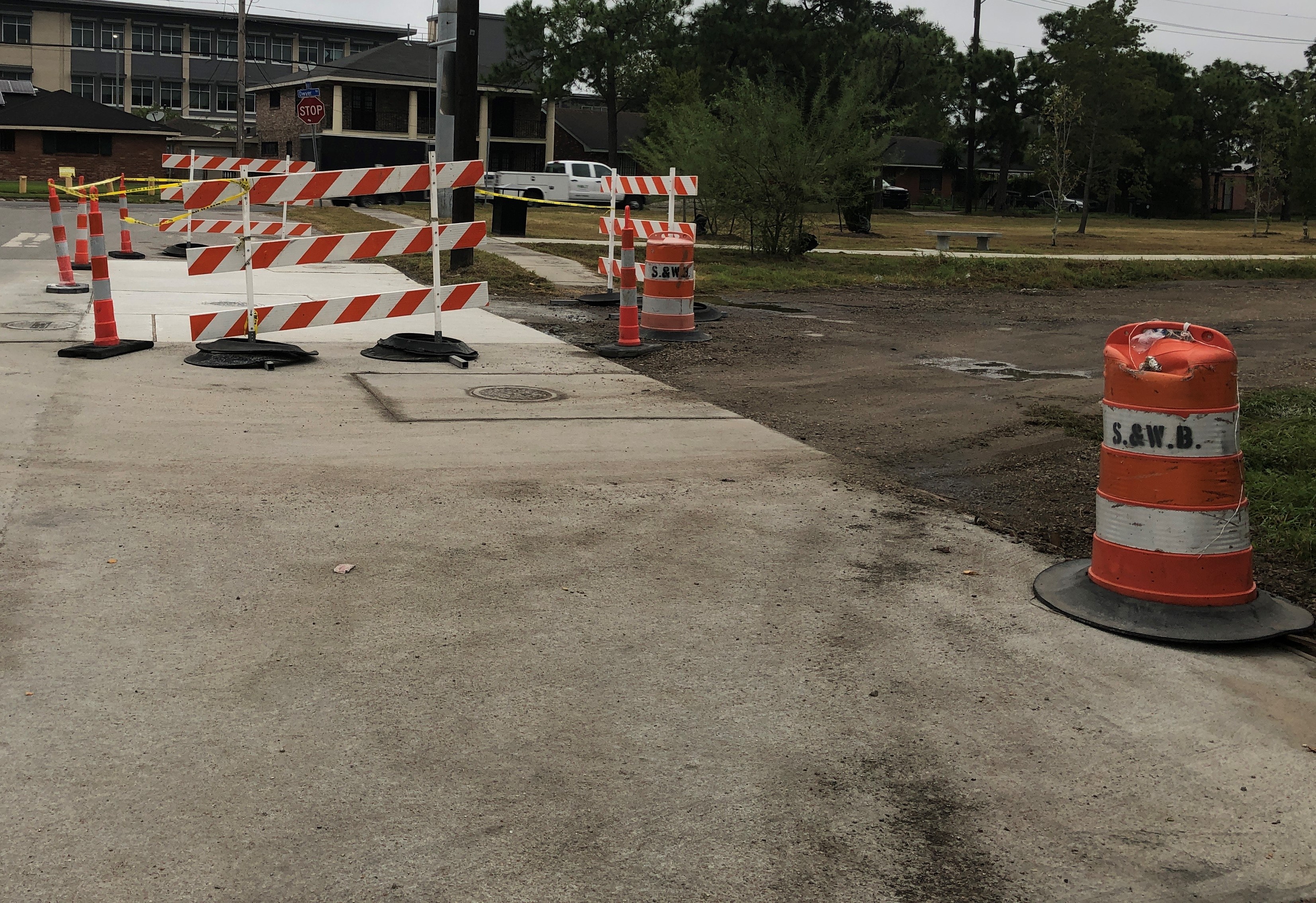PINES VILLAGE GROUP A CONTINUES WITH PAVEMENT RESTORATION AND SIDEWALK INSTALLATION