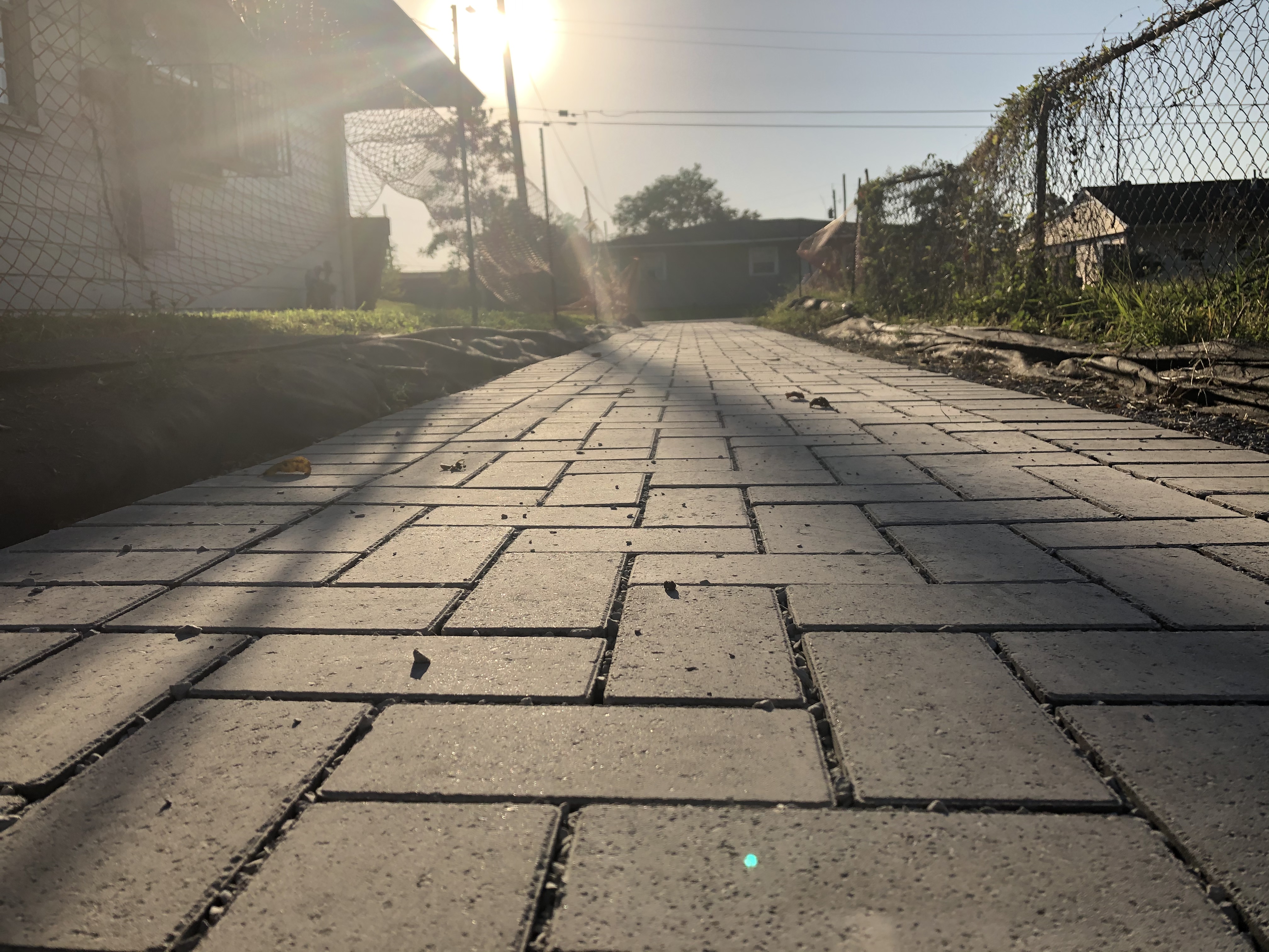 STORMWATER LOT AND GREEN ALLEYWAY CONSTRUCTION UNDERWAY IN PONTILLY PROJECT