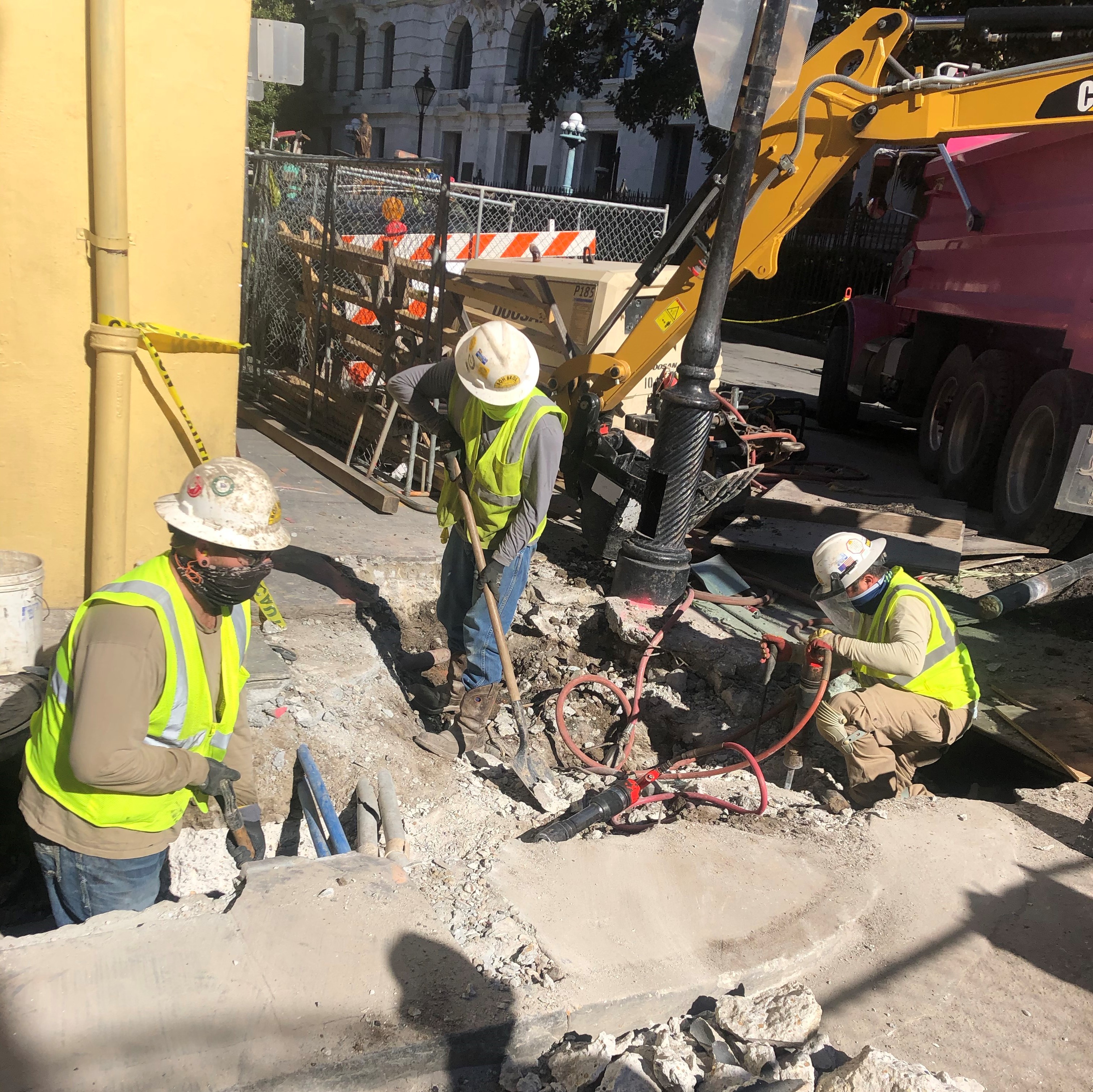 FULL RECONSTRUCTION PROJECT ON CONTI UNDERWAY BETWEEN BOURBON AND ROYAL STREETS