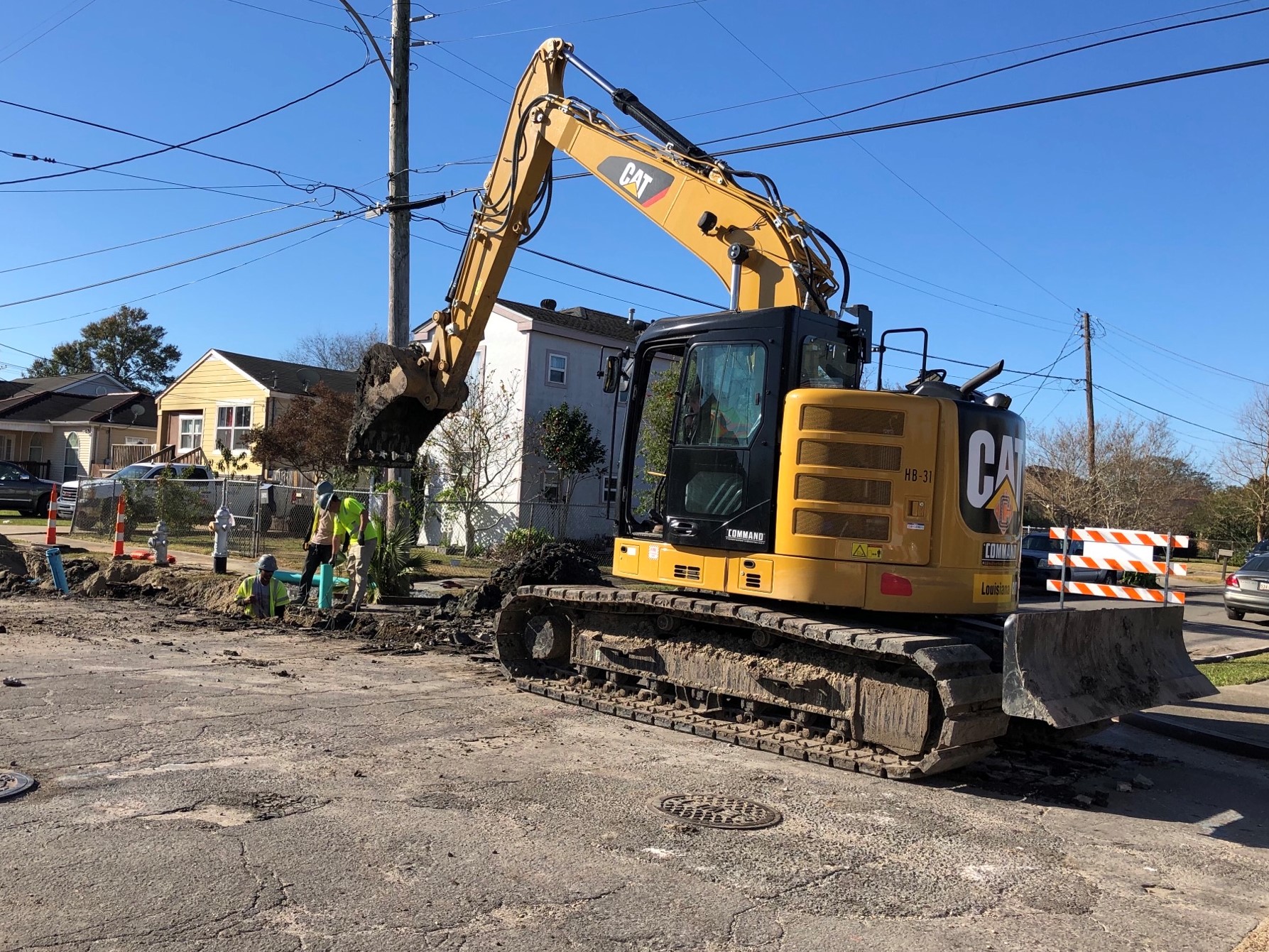 DRAIN LINE WORK UNDERWAY IN MILNEBURG GROUP A PROJECT