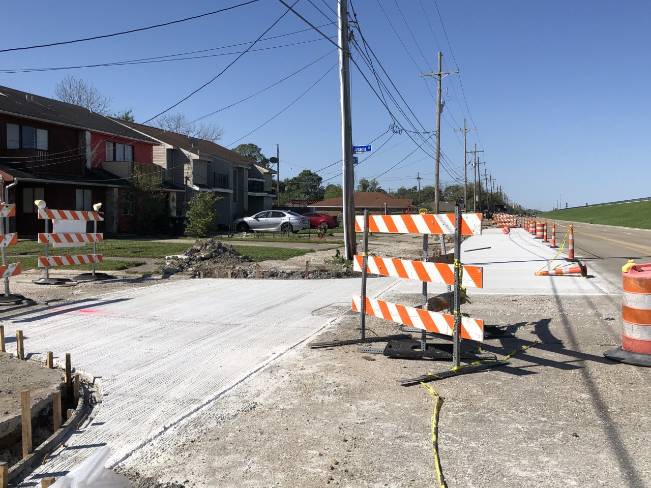 PAVING OPERATIONS UNDERWAY ON LITTLE WOODS GROUP A PROJECT