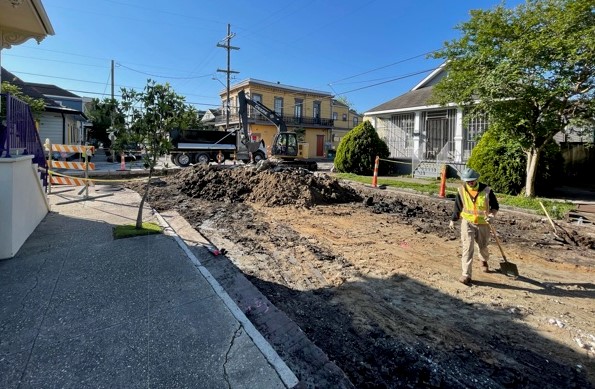 ASPHALT EXCAVATION UNDERWAY IN TREME-LAFITTE GROUP A