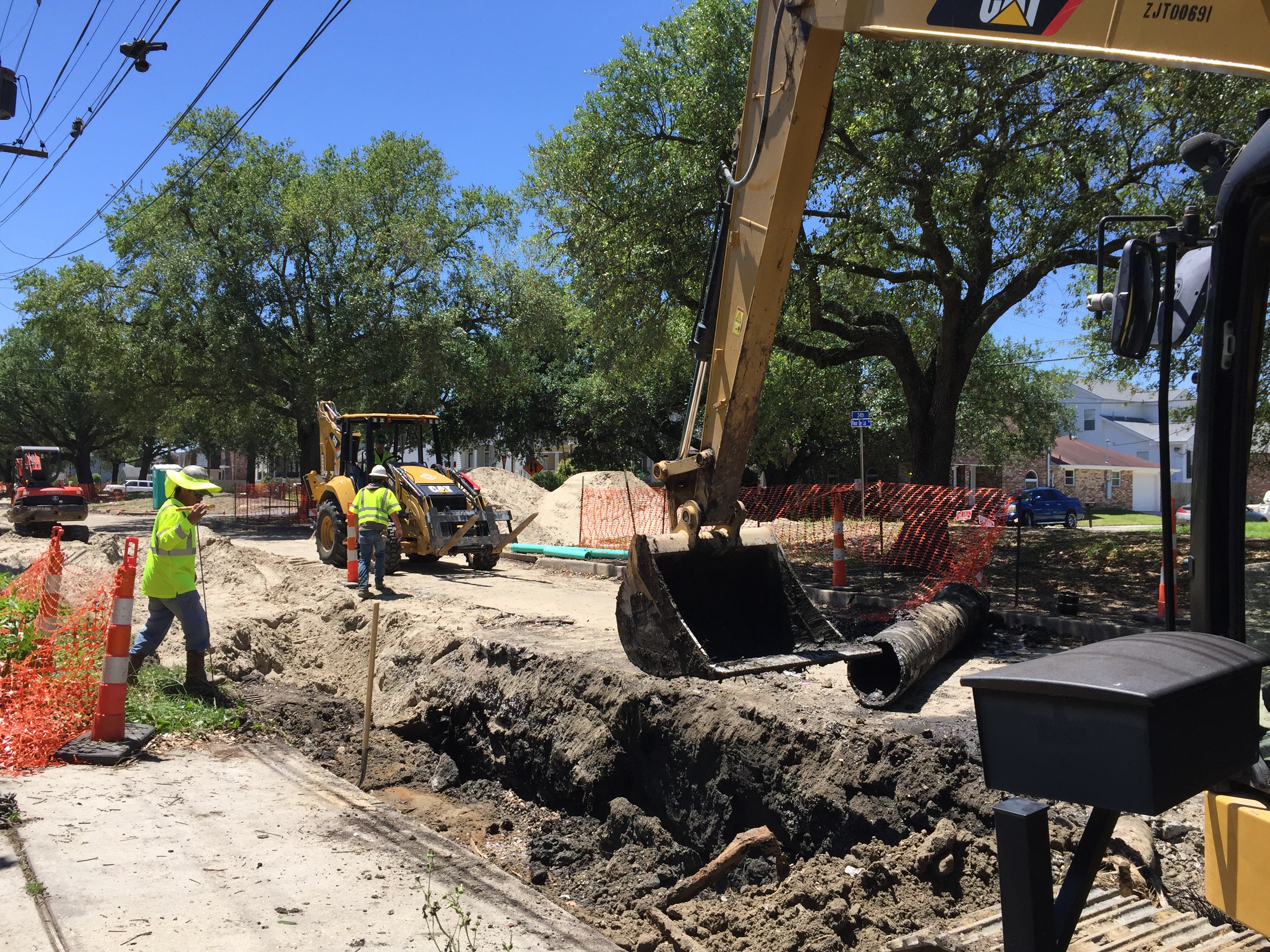 Construction of the third phase of Fleur de Lis Dr. is well under way
