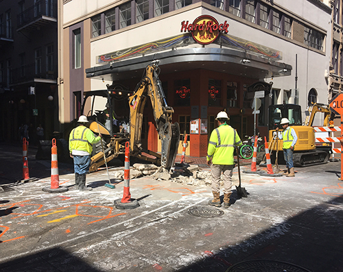 French Quarter Infrastructure Improvement Project began April 24