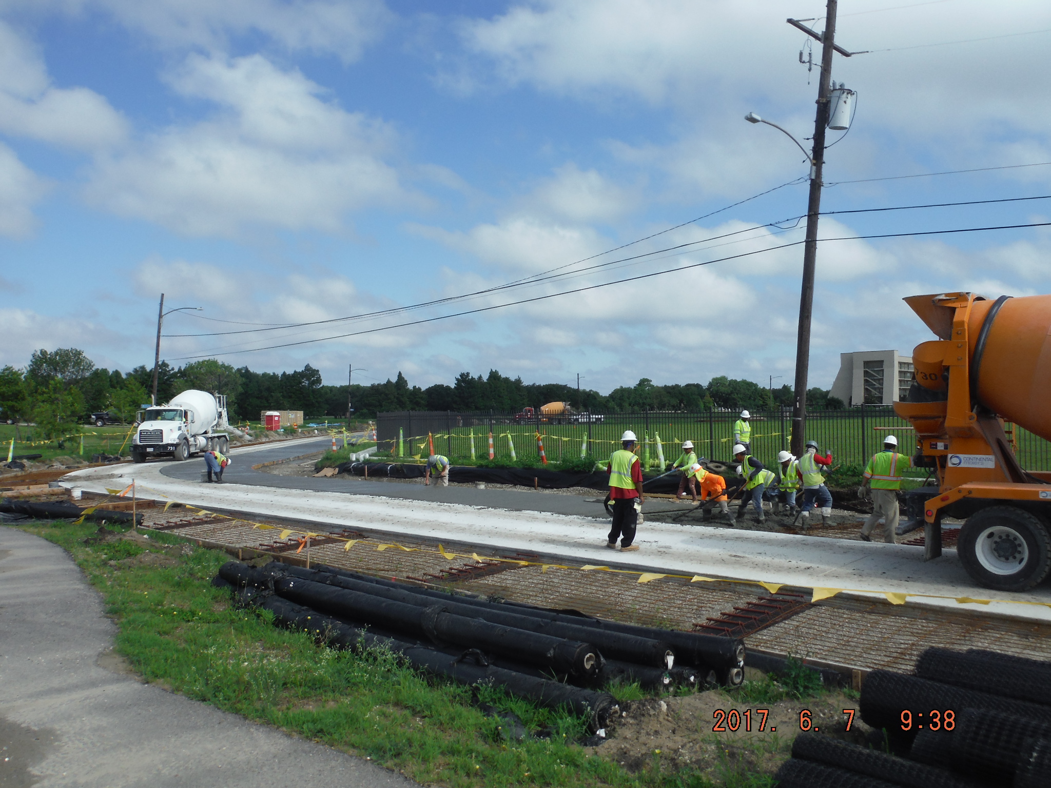 Youth Study Center Streets project paving going well