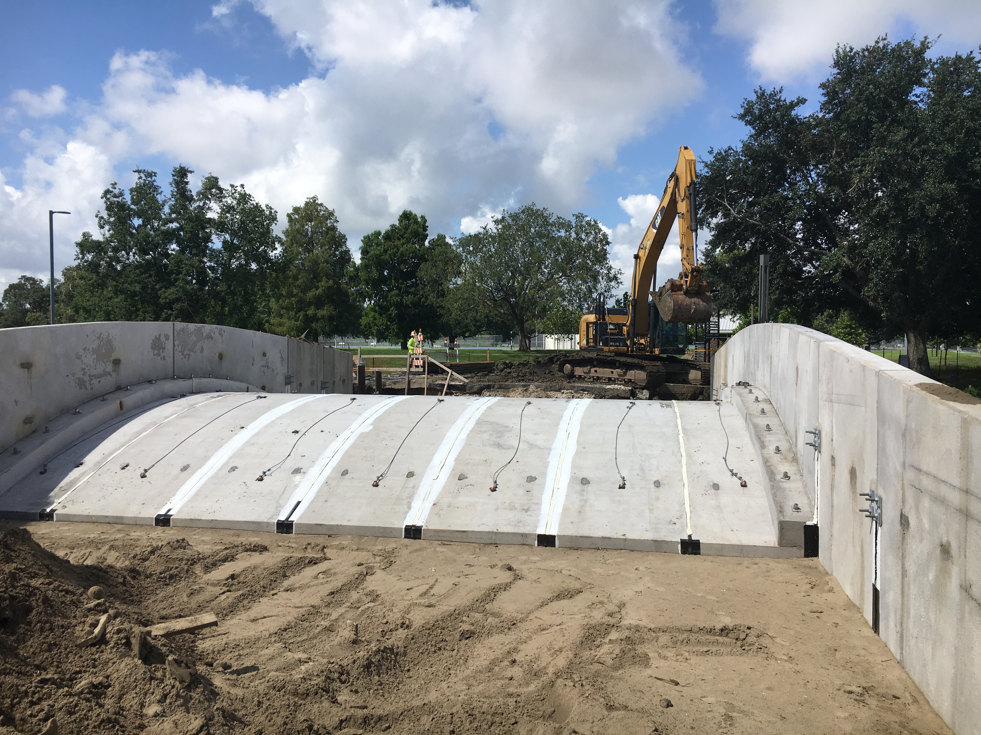 JOE W. BROWN PARK BRIDGE CONSTRUCTION OVER NORTH LAGOON APPROXIMATELY 70 PERCENT COMPLETE
